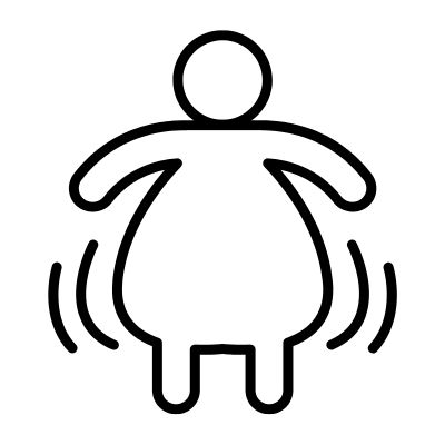 Aumento de peso sobre todo en la zona abdominal como síntoma de la menopausia